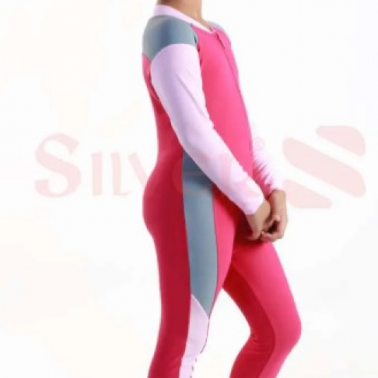 Baju Renang Silver UPF Child Lengan Panjang Magenta